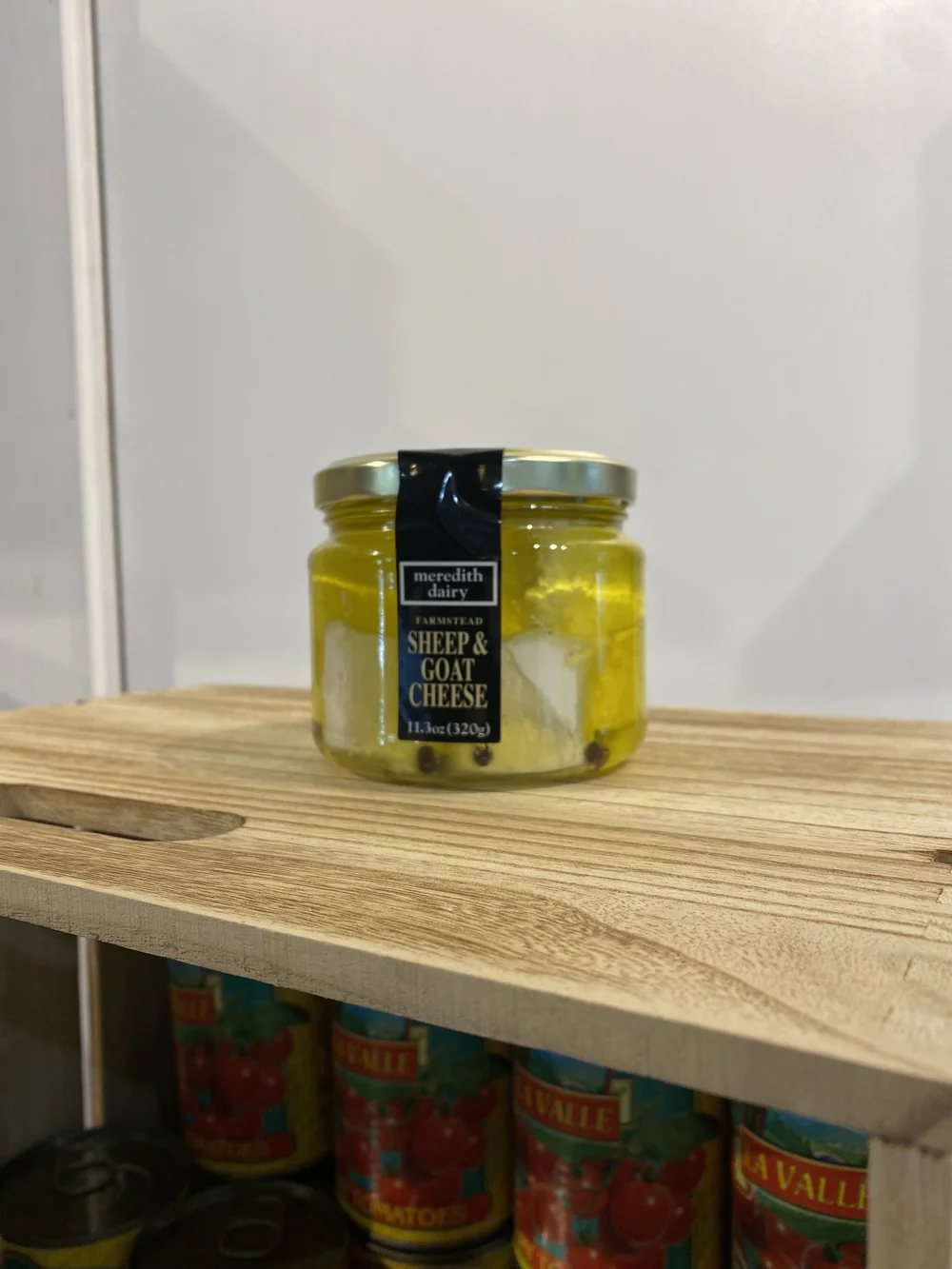 Sheep and Goat Cheese Soaked in Olive Oil